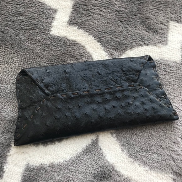 Hand made ostrich skin mini purse By Franko 2-50 - Picture 1 of 5